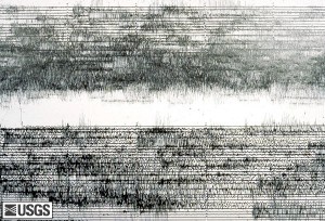 Image is another seismogram trace. It's absolutely covered in earthquakes.