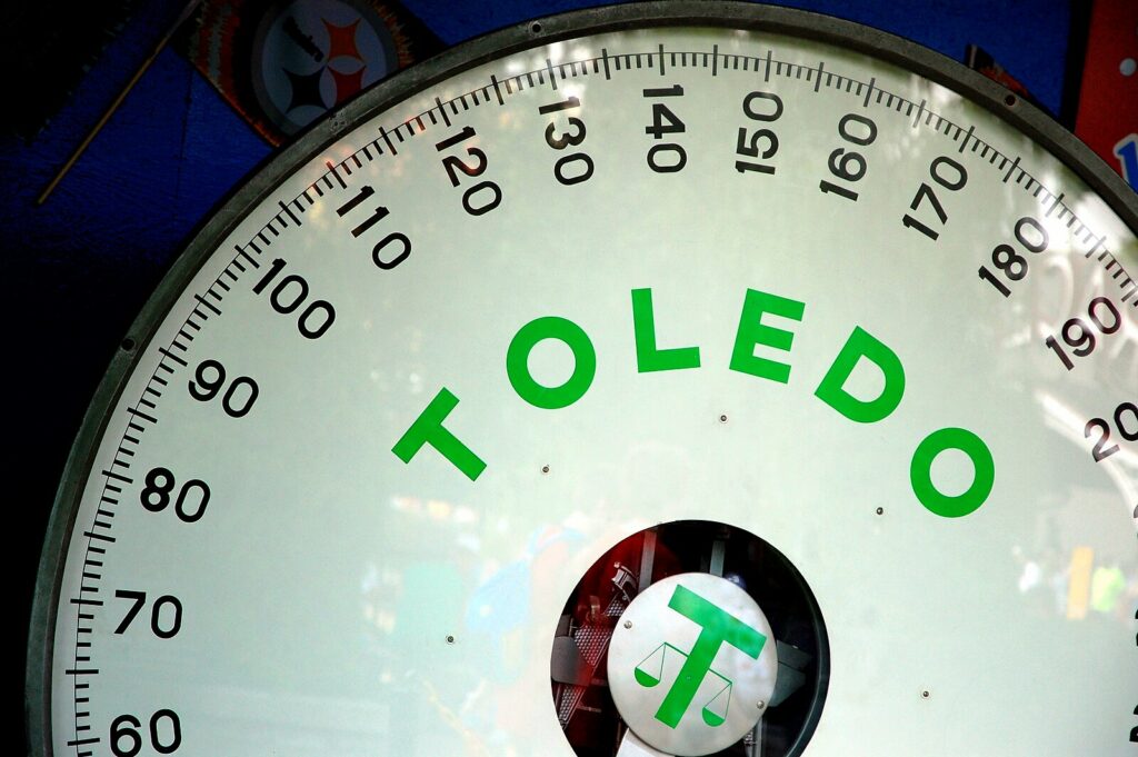 Toledo scale dial