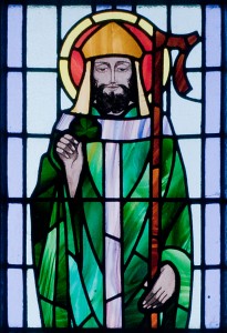 St. Patrick uses shamrock in an illustrative parable