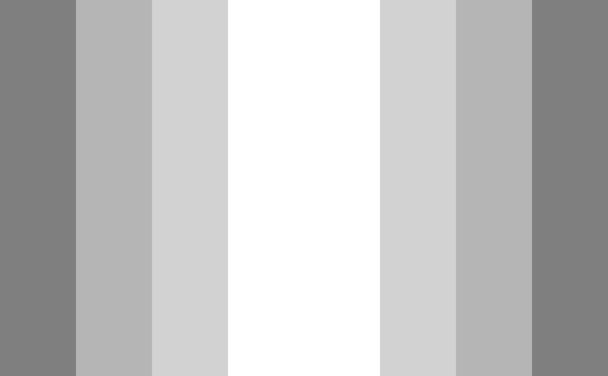 Incel Flag; A vertical white stripe at the center with three stripes of grey on each side.