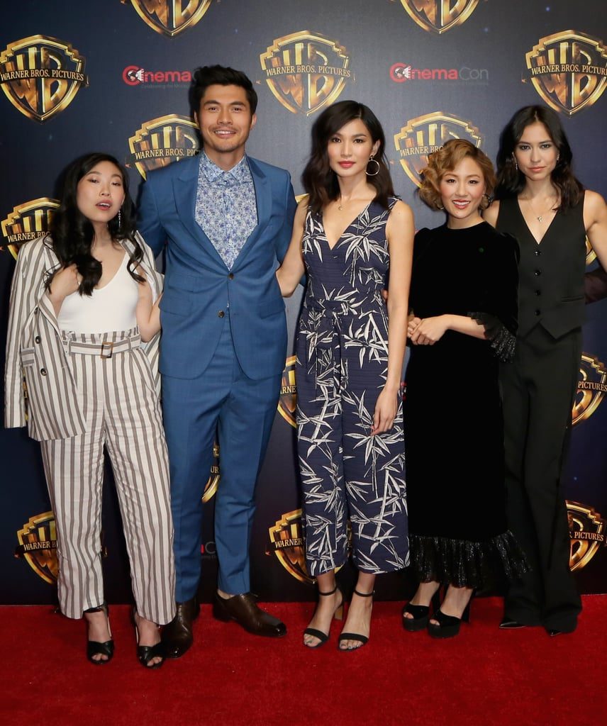 The cast of Crazy Rich Asians at Cinemacon 2018